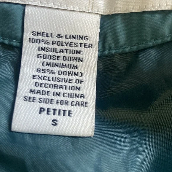 Eddie Bauer EB700 Sz SP Emerald Green Goose Down Puffer Woman’s Jacket - Picture 6 of 11